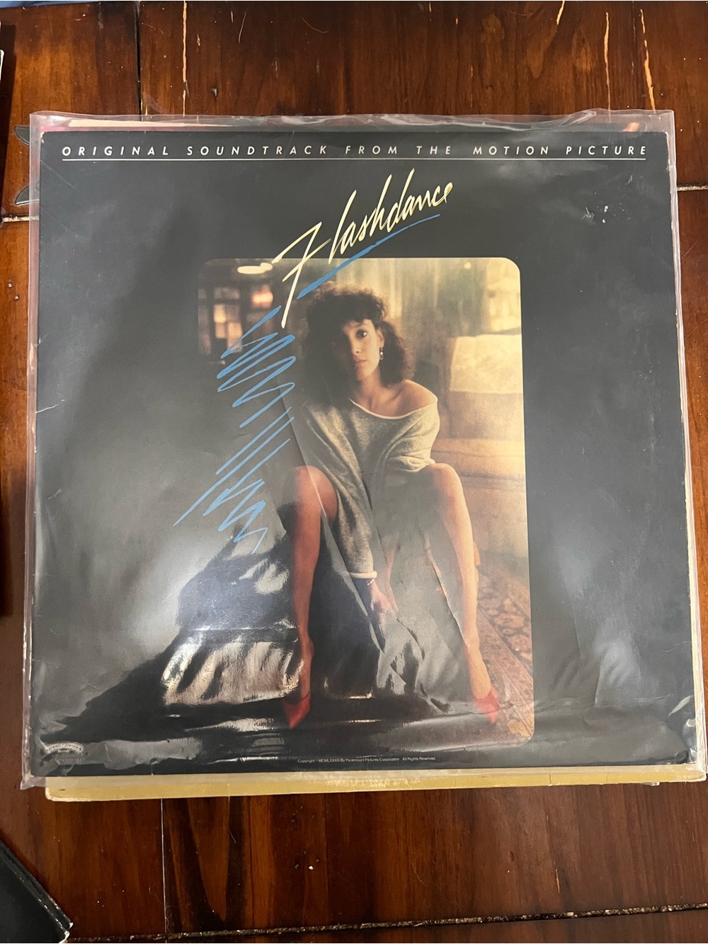 Flashdance Original Motion Picture Soundtrack Vinyl - Black Cover with Photo